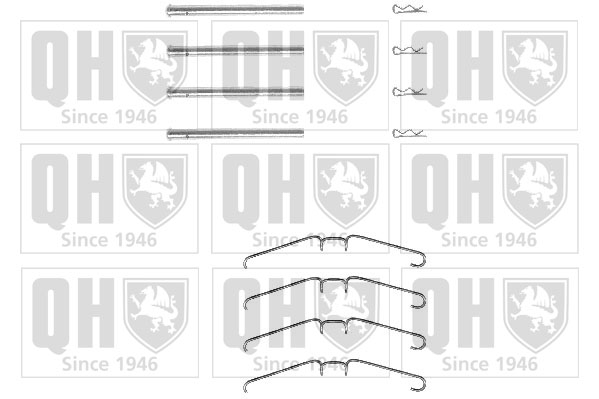 Kit de montage plaquettes de frein QUINTON HAZELL BFK867