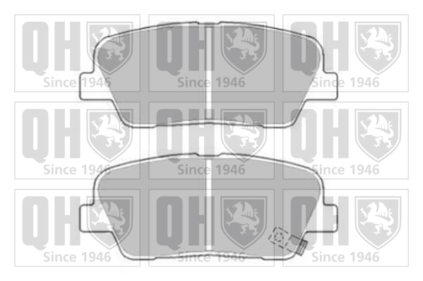 Jeu de 4 plaquettes de frein QUINTON HAZELL BP1775