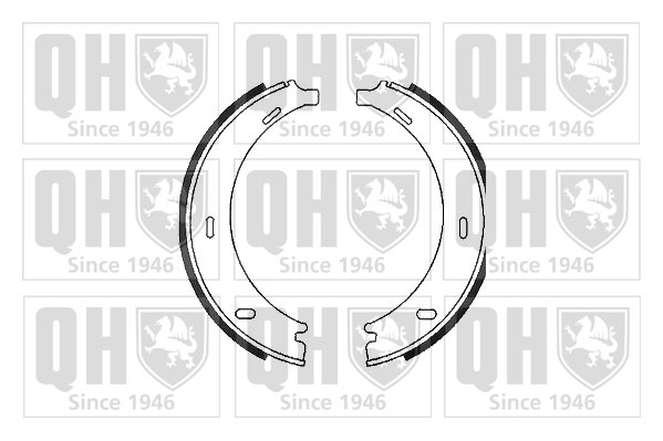 Jeu de mâchoires de frein (frein de stationnement) QUINTON HAZELL BS1083