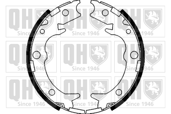 Jeu de mâchoires de frein (frein de stationnement) QUINTON HAZELL BS1095