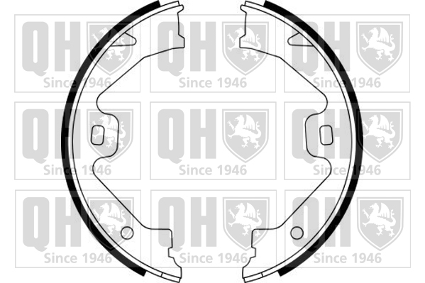 Jeu de mâchoires de frein (frein de stationnement) QUINTON HAZELL BS1141