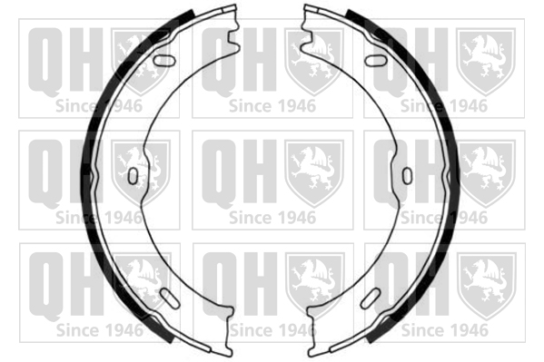 Jeu de mâchoires de frein (frein de stationnement) QUINTON HAZELL BS1182