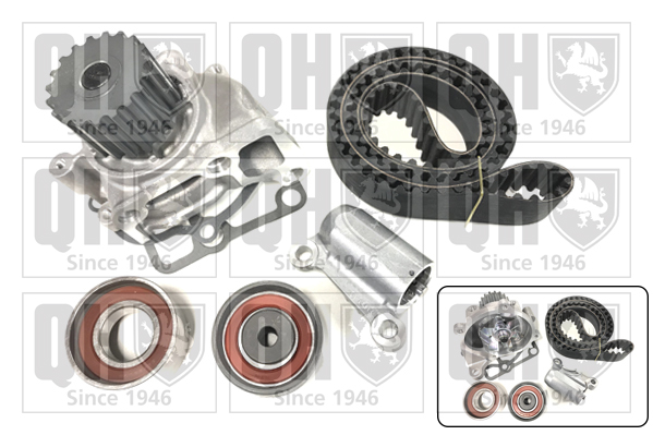 Kit de distribution + pompe à eau QUINTON HAZELL QBPK8340