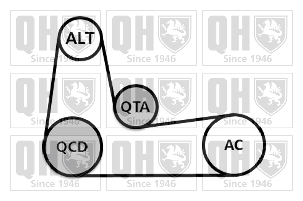 Kit de courroies d'accessoires QUINTON HAZELL QDK89