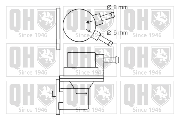 Pompe à carburant QUINTON HAZELL QFP28