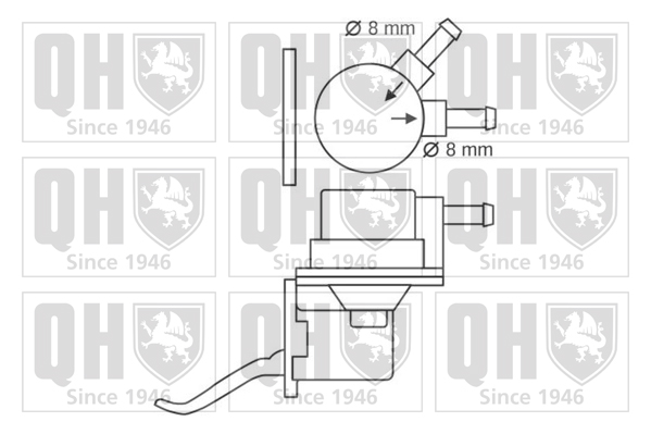 Pompe à carburant QUINTON HAZELL QFP8