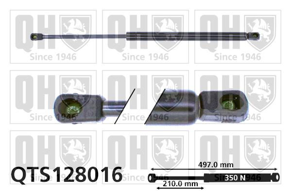 Vérin de hayon de coffre QUINTON HAZELL QTS128016