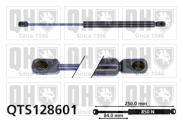 Vérin de capot QUINTON HAZELL QTS128601