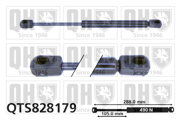 Vérin de capot QUINTON HAZELL QTS828179