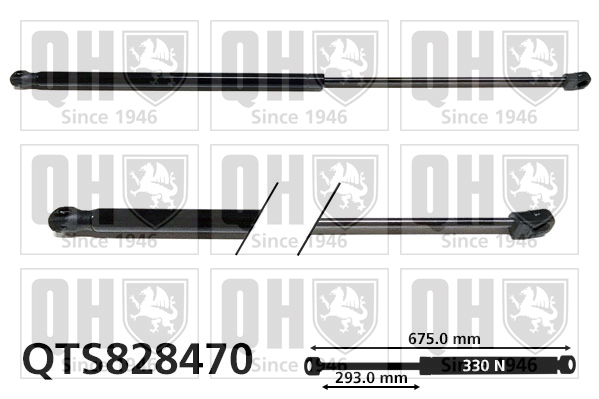 Vérin de capot QUINTON HAZELL QTS828470