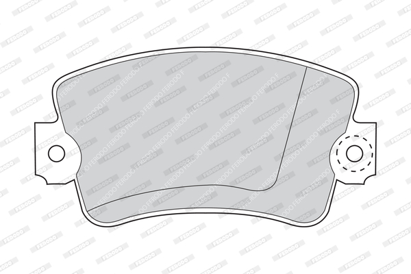 Jeu de 4 plaquettes de frein FERODO FVR179
