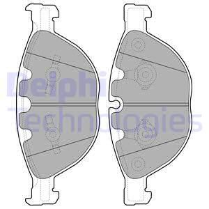 Jeu de 4 plaquettes de frein DELPHI LP2041