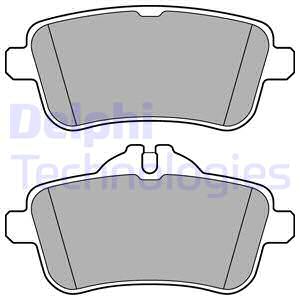 Jeu de 4 plaquettes de frein DELPHI LP3159