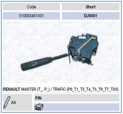 Comodo de colonne de direction MAGNETI MARELLI 510033451501