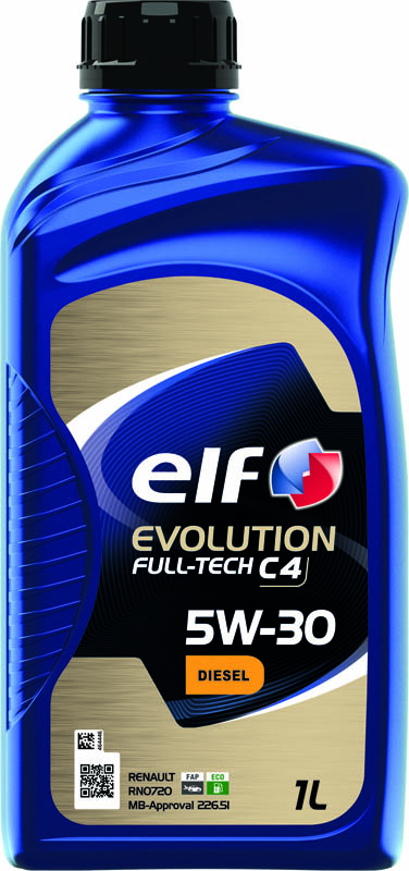  ELF EVOLUTION FULL-TECH C4 5W-30, Huile moteur Diesel, 1 litre