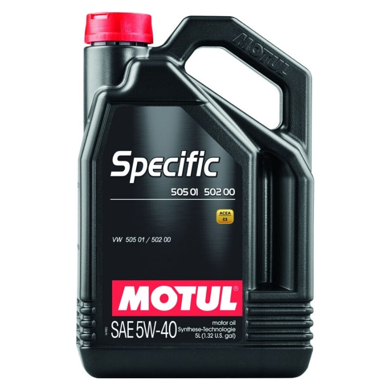 Huile pour moteur 5L MOTUL 5W40 (C3, SPECIFIC 505.01/502.00)