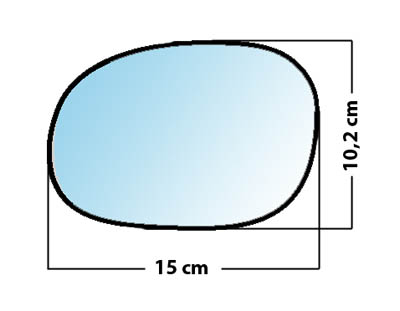 Miroir de rétroviseur gauche MAD 2131