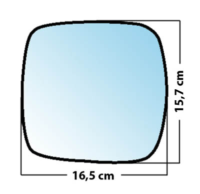 Miroir de rétroviseur droit MAD 3030