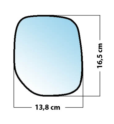 Miroir de rétroviseur droit MAD 3128