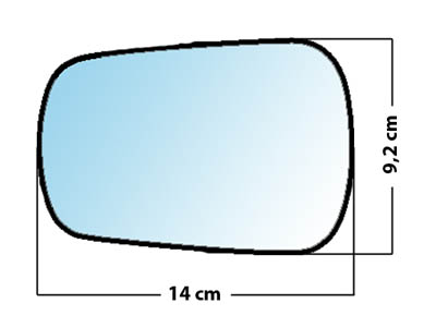 Miroir de rétroviseur droit MAD 3206