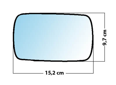 Miroir de rétroviseur droit MAD 3354