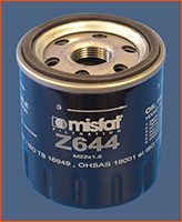 Filtre à huile MISFAT L104 - Carter-Cash