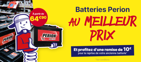 PERION - Batterie voiture Start & Stop AGM 70AH 720A L3 (n°32A