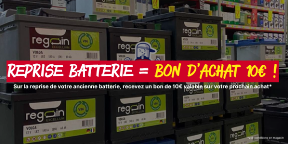 batterie bon de 10€