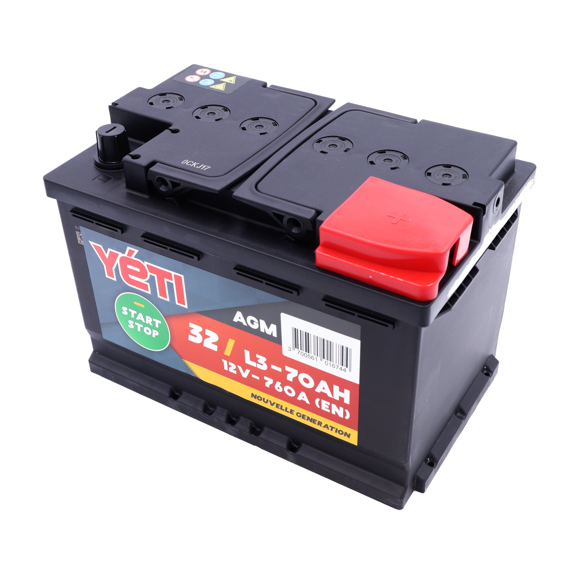 PERION - Batterie voiture Start & Stop AGM 70AH 720A L3 (n°32A) -  Carter-Cash