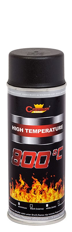 Bombe de peinture haute température - Noir - 400ml - MTN Pro