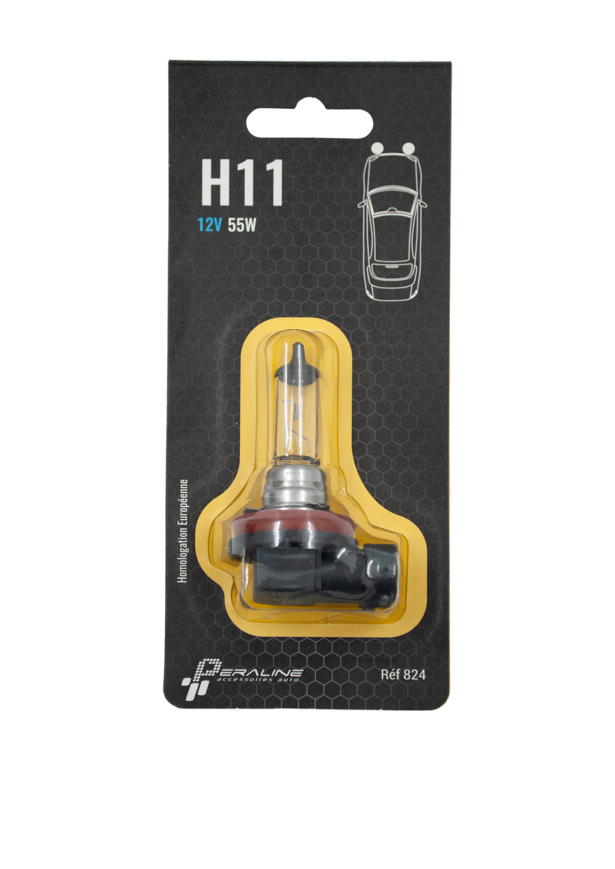 Ampoule H11 - 12 V - 55W - Feux de route - Feux antibrouillard