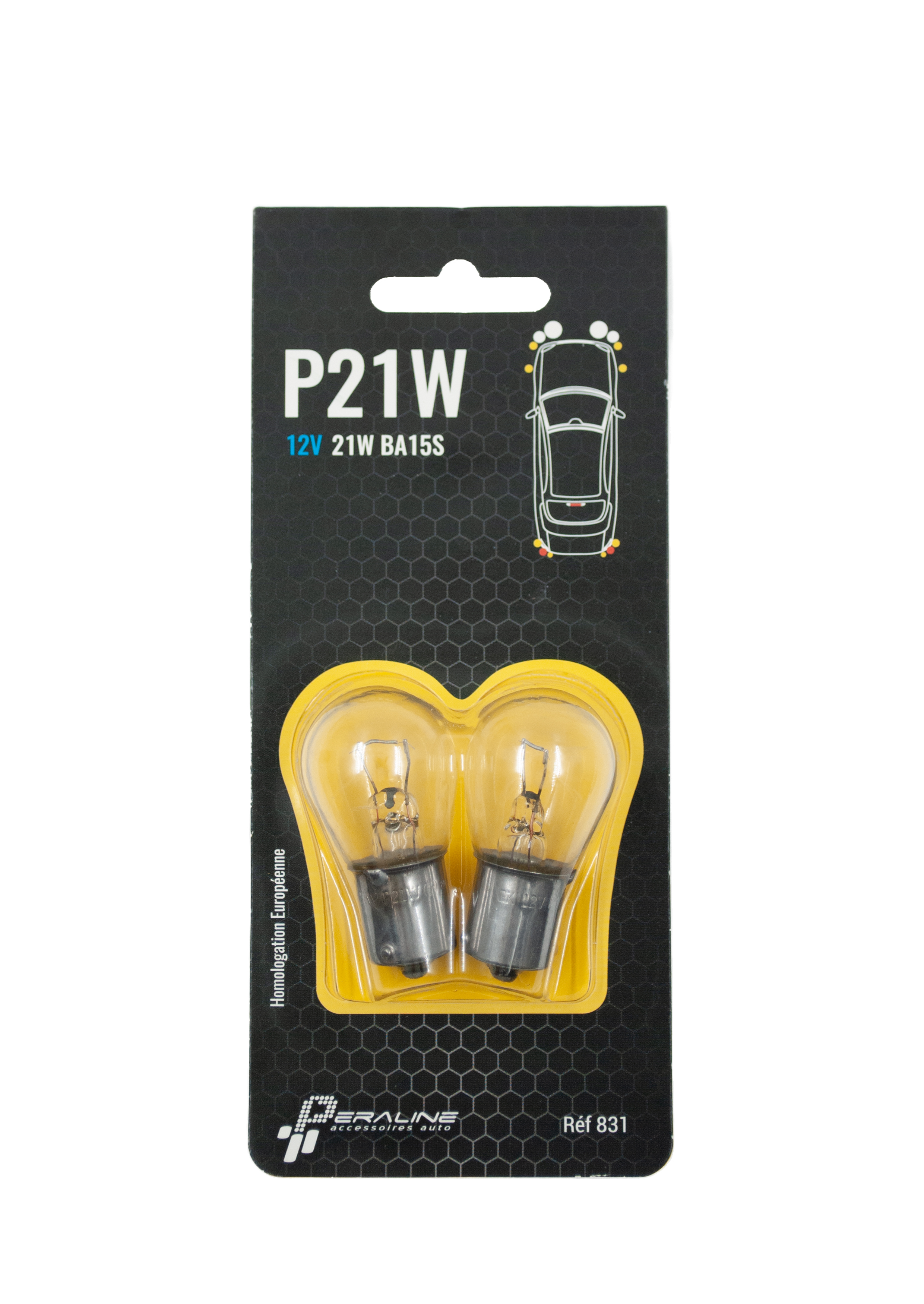 Accessoire Ampoule 12V P21W monofil (lot de 2)