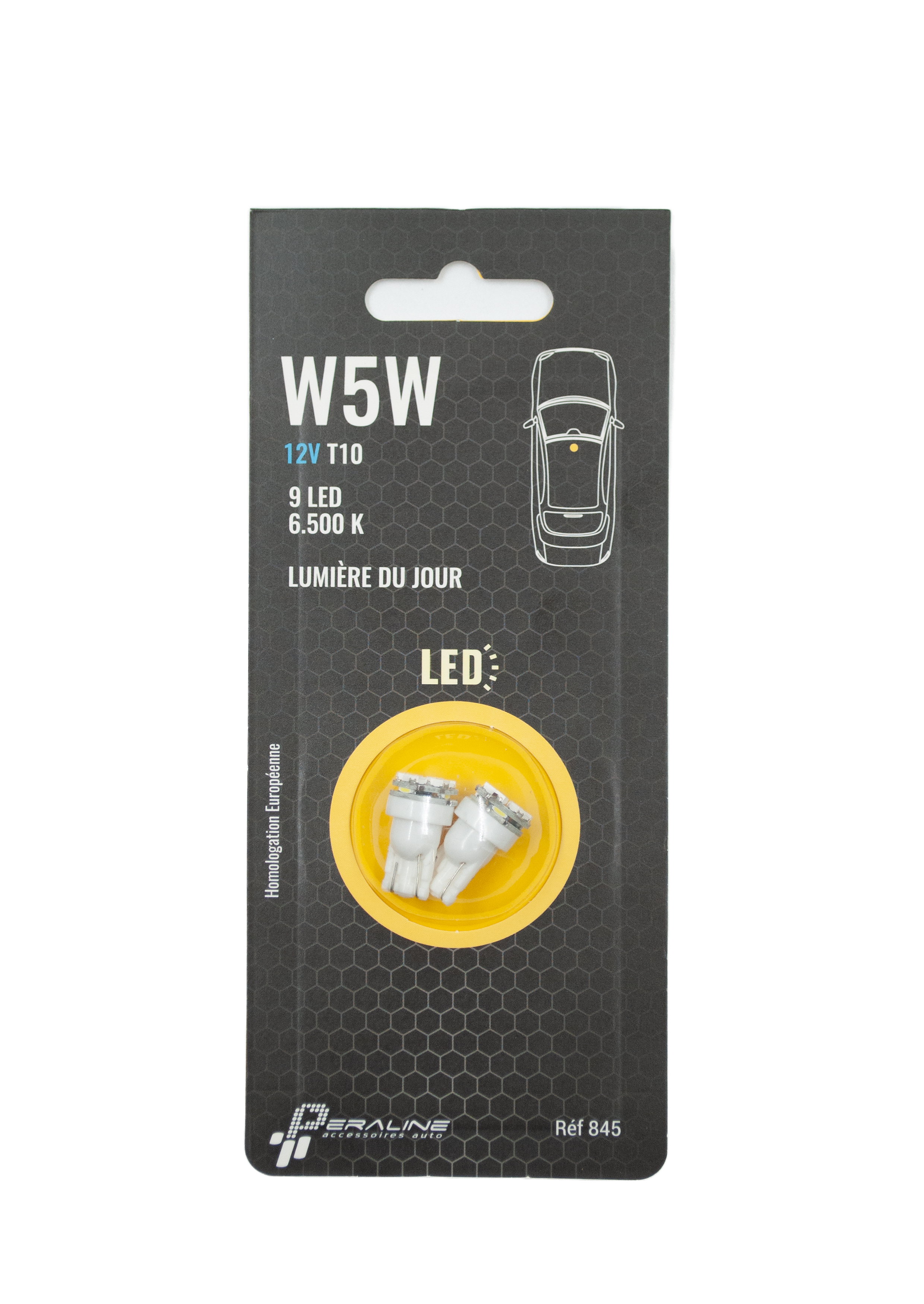 Acheter 2 pièces la plus récente ampoule LED T10 W5W saphir COB