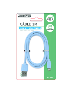 Câble USB-A vers LIGHTNING 2.4A 1 mètre IMDICAR