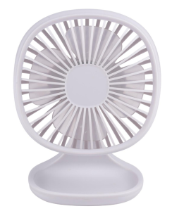 Mini-ventilateur USB blanc orientable 1A 5 watts et 3 vitesses LIFETIME AIR