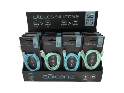 Câble USB-A vers USB-C - silicone 1 mètre GOKANA