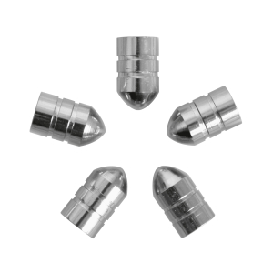 Lot de 5 bouchons de valves argent