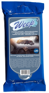 Paquet de 20 lingettes anti-buée Weep